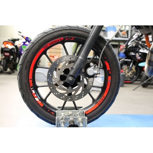 Комплект наклеек на обод 12″ Stage6 красный / черный Комплект наклеек на обод 12″ Stage6 красный / черный