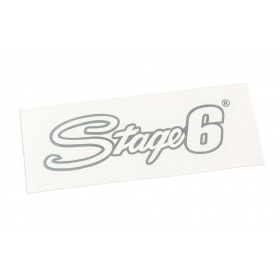 Uzlīme Stage6 logo 20x6cm sudraba krāsā