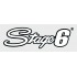 Sticker Stage6 logo 20x6cm white Sticker Stage6 logo 20x6cm white