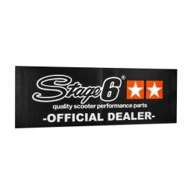 Baneris Stage6 75x200cm melns ar oranžām zvaigznēm