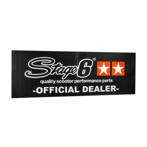 Baneris Stage6 75x200cm melns ar oranžām zvaigznēm Baneris Stage6 75x200cm melns ar oranžām zvaigznēm