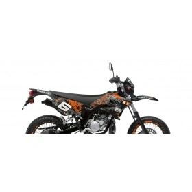 Grafiskais komplekts Yamaha DT 50 Stage6 oranžs / melns