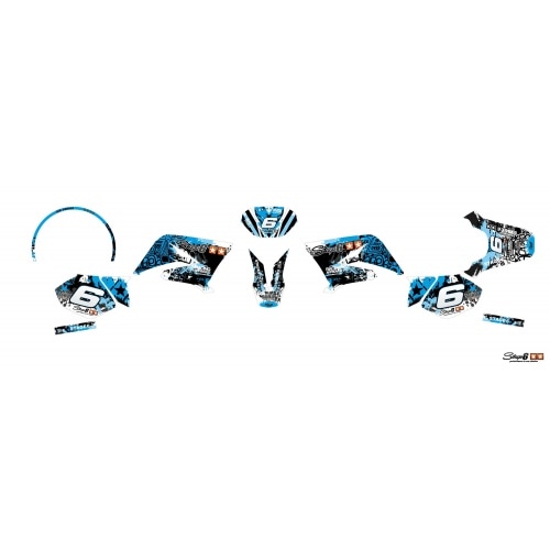 Decal Kit Stage6 blue – black Yamaha DT50 / MBK X-Limit Decal Kit Stage6 blue – black Yamaha DT50 / MBK X-Limit