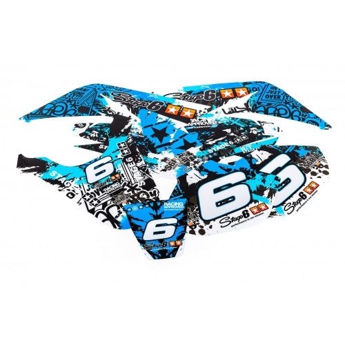 Decal Kit Stage6 blue – black Yamaha DT50 / MBK X-Limit Decal Kit Stage6 blue – black Yamaha DT50 / MBK X-Limit
