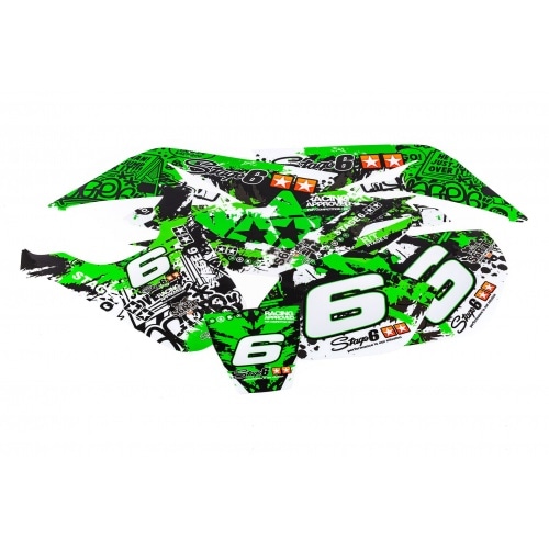 Decal Kit Stage6 green – black Yamaha DT50 / MBK X-Limit Decal Kit Stage6 green – black Yamaha DT50 / MBK X-Limit
