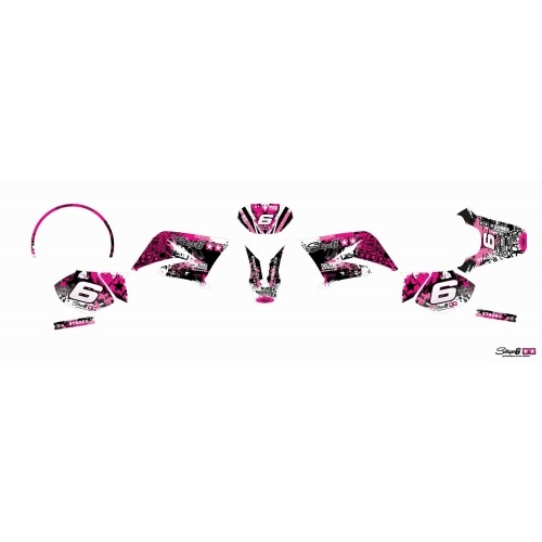 Decal Kit Stage6 pink – black Yamaha DT50 / MBK X-Limit Decal Kit Stage6 pink – black Yamaha DT50 / MBK X-Limit