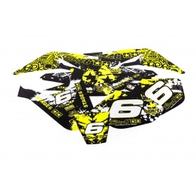 Decal Kit Stage6 yellow – black Yamaha DT50 / MBK X-Limit