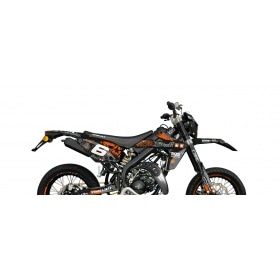 Decal Kit Stage6 orange – black Rieju MRT