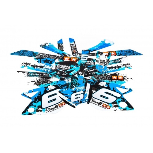 Stage6 Fairing Decal Kit Rieju MRT blue - black Stage6 Fairing Decal Kit Rieju MRT blue - black