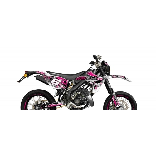 Decal Kit Stage6 pink – black Rieju MRT Decal Kit Stage6 pink – black Rieju MRT