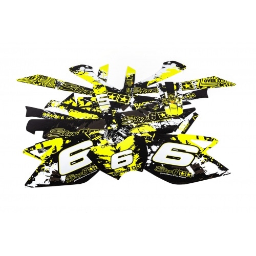 Decal Kit Stage6 yellow – black Rieju MRT Decal Kit Stage6 yellow – black Rieju MRT