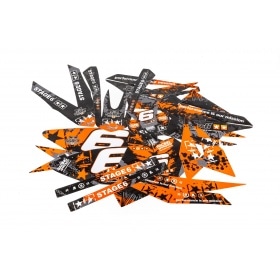 Decal Kit Stage6 orange – black Beta RR