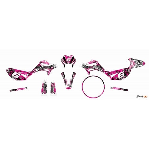 Decal Kit Stage6 pink – black Beta RR Decal Kit Stage6 pink – black Beta RR