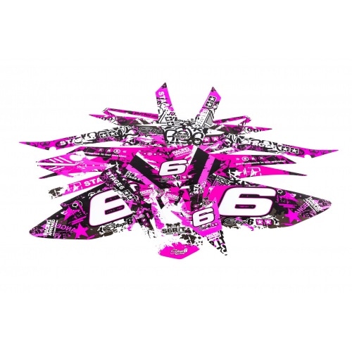 Decal Kit Stage6 pink – black Beta RR Decal Kit Stage6 pink – black Beta RR