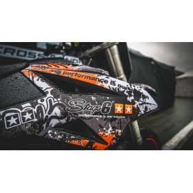 Decal Kit Stage6 orange – white Beta RR