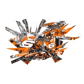 Decal Kit Stage6 orange – white Beta RR