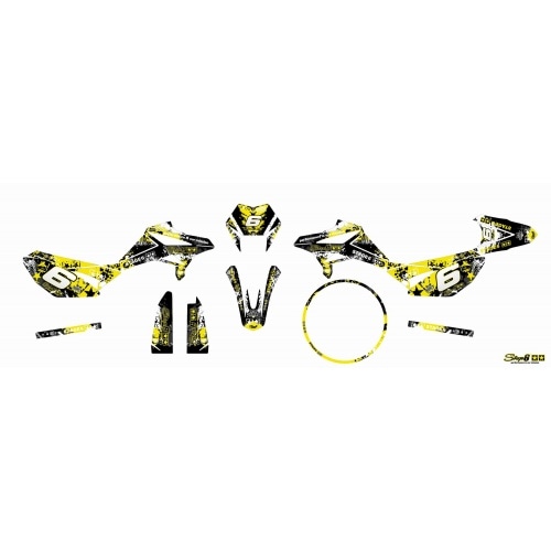 Decal Kit Stage6 yellow – black Beta RR Decal Kit Stage6 yellow – black Beta RR