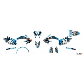 Decal Kit Stage6 blue – black Honda HM 50