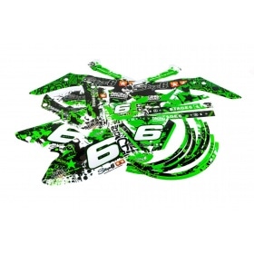 Decal Kit Stage6 green – black Honda HM 50