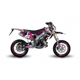 Decal Kit Stage6 pink – black Honda HM 50