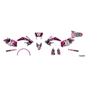 Decal Kit Stage6 pink – black Honda HM 50