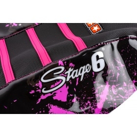 Seat Cover Yamaha DT Stage6 Full Covering pink / black