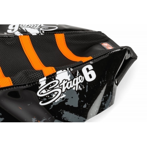 Seat Cover Rieju MRT Stage6 Full Covering orange / white Seat Cover Rieju MRT Stage6 Full Covering orange / white