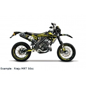 Seat Cover Rieju MRT Stage6 Full Covering yellow / black