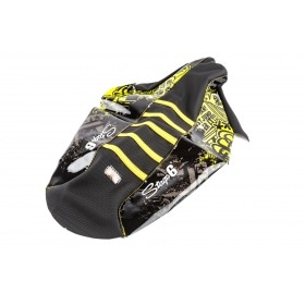 Seat Cover Rieju MRT Stage6 Full Covering yellow / black