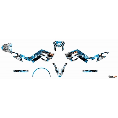 Decal Kit Stage6 blue – black Derbi X-Treme Euro 4 Decal Kit Stage6 blue – black Derbi X-Treme Euro 4