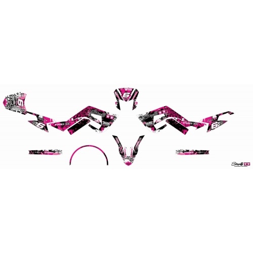 Decal Kit Stage6 pink – black Derbi X-Treme Euro 4 Decal Kit Stage6 pink – black Derbi X-Treme Euro 4