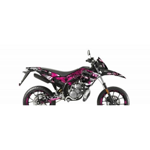 Decal Kit Stage6 pink – black Derbi X-Treme Euro 4 Decal Kit Stage6 pink – black Derbi X-Treme Euro 4