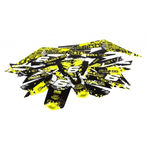 Decal Kit Stage6 yellow – black Derbi X-Treme Euro 4 Decal Kit Stage6 yellow – black Derbi X-Treme Euro 4