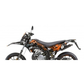 Graphic Kit Derbi Xtreme 2011 - 2017 Stage6 orange / black