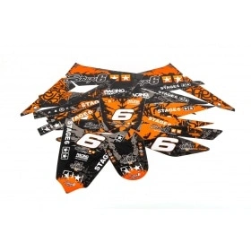 Graphic Kit Derbi Xtreme 2011 - 2017 Stage6 orange / black