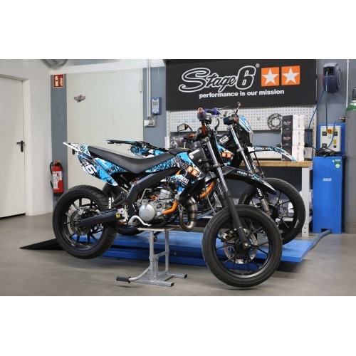 Комплект декалей Stage6 синий - черный Derbi X-Treme / X-Race Комплект декалей Stage6 синий - черный Derbi X-Treme / X-Race