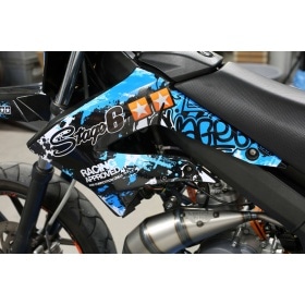 Комплект декалей Stage6 синий - черный Derbi X-Treme / X-Race