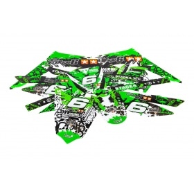 Decal Kit Stage6 green – black Derbi X-Treme / X-Race