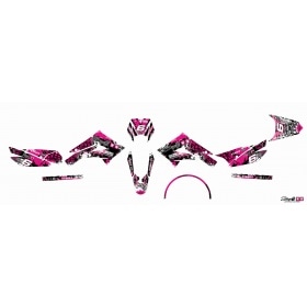 Decal Kit Stage6 pink – black Derbi X-Treme / X-Race