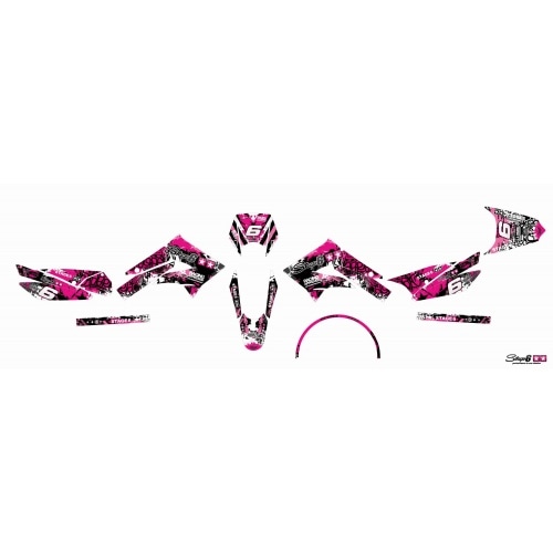 Decal Kit Stage6 pink – black Derbi X-Treme / X-Race Decal Kit Stage6 pink – black Derbi X-Treme / X-Race