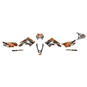 Graphic Kit Derbi Xtreme 2011 - 2017 Stage6 orange / white