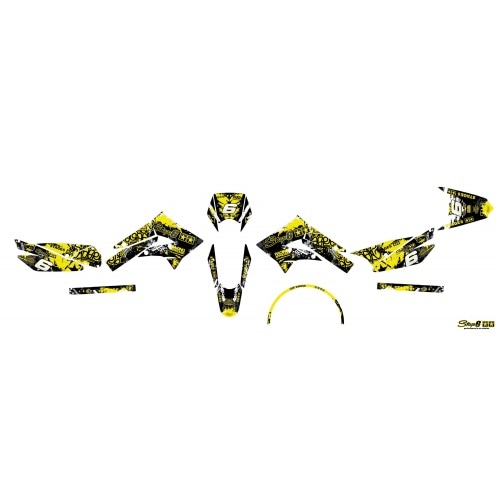 Decal Kit Stage6 yellow – black Derbi X-Treme / X-Race Decal Kit Stage6 yellow – black Derbi X-Treme / X-Race