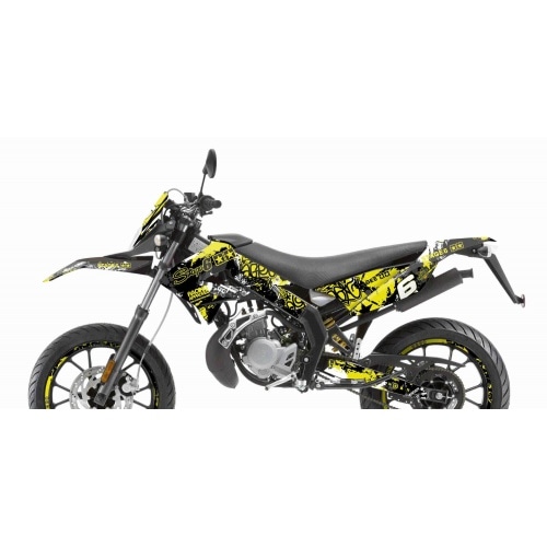 Decal Kit Stage6 yellow – black Derbi X-Treme / X-Race Decal Kit Stage6 yellow – black Derbi X-Treme / X-Race