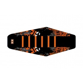 Seat Cover Derbi Senda 2000 - 2010 Stage6 Full Covering orange / white