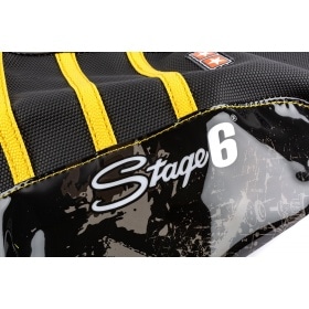 Seat Cover Derbi Senda 2000 - 2010 Stage6 Full Covering yellow / black
