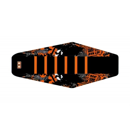 Seat Cover Derbi Xtreme 2011 - 2017 Stage6 Full Covering orange / white Seat Cover Derbi Xtreme 2011 - 2017 Stage6 Full Covering orange / white
