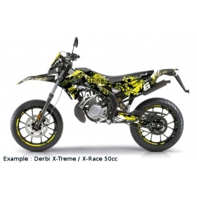 Seat Cover Derbi Xtreme 2011 - 2017 Stage6 Full Covering yellow / black