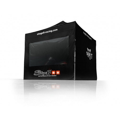 Paddock Racing Tent Stage6 MK2 3x3m ar sānu sienām un logu Paddock Racing Tent Stage6 MK2 3x3m ar sānu sienām un logu