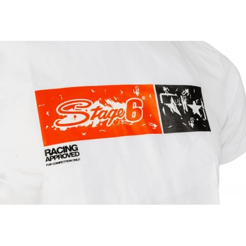 T-Shirt Stage6 Racing Approved White T-Shirt Stage6 Racing Approved White