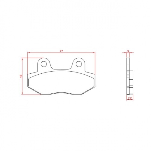 Priekšējās bremžu kluči Stage6 Sport Peugeot Speedfight 3 un 4 Priekšējās bremžu kluči Stage6 Sport Peugeot Speedfight 3 un 4